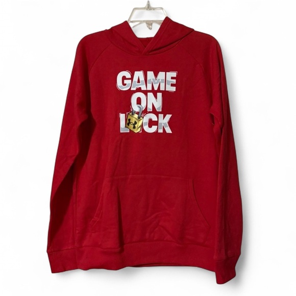 Under Armour Other - Under Armour Red 'Game On Lock' Hoodie